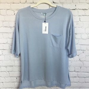 Nostalgia New with Tags blue oversized half sleeve